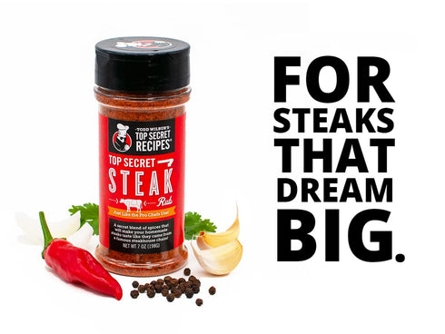 Todd Wilbur's Top Secret Recipes Steak Rub - Famous Steakhouse Chain Taste at Home (Like Outback) - Best Steak Rub - Also Great Burger Seasoning -...